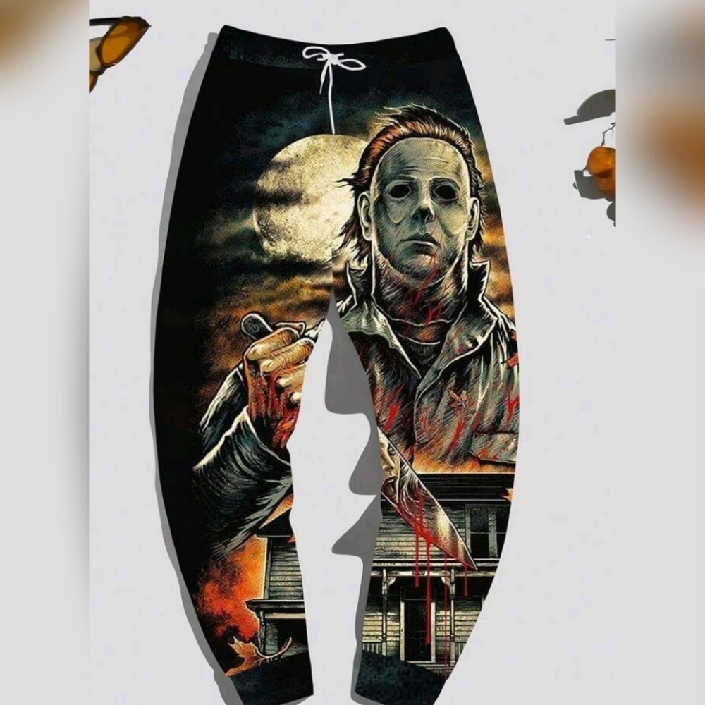 Graphic Halloween Themed Unisex Pants